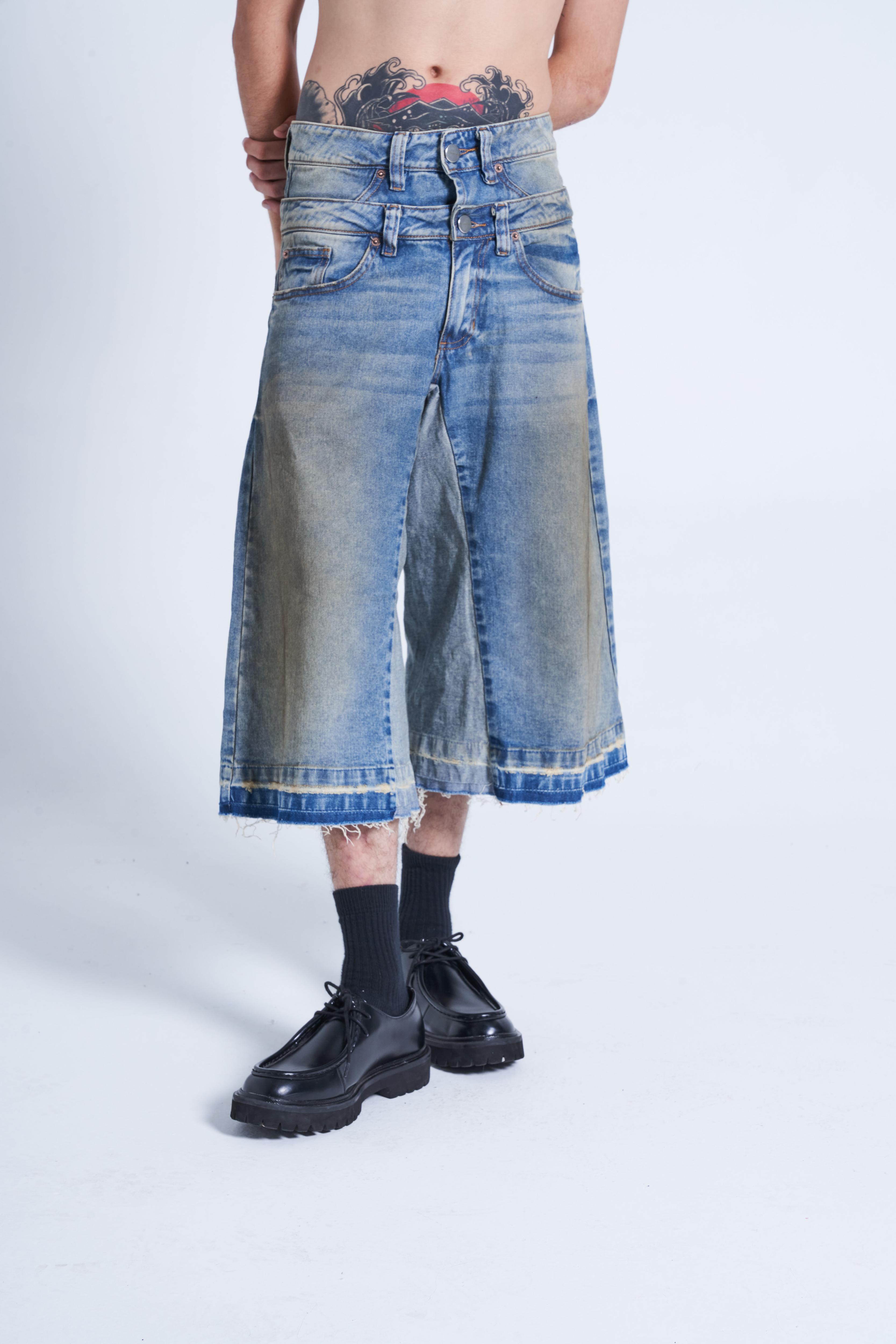 SINNERS DENIM JORTS