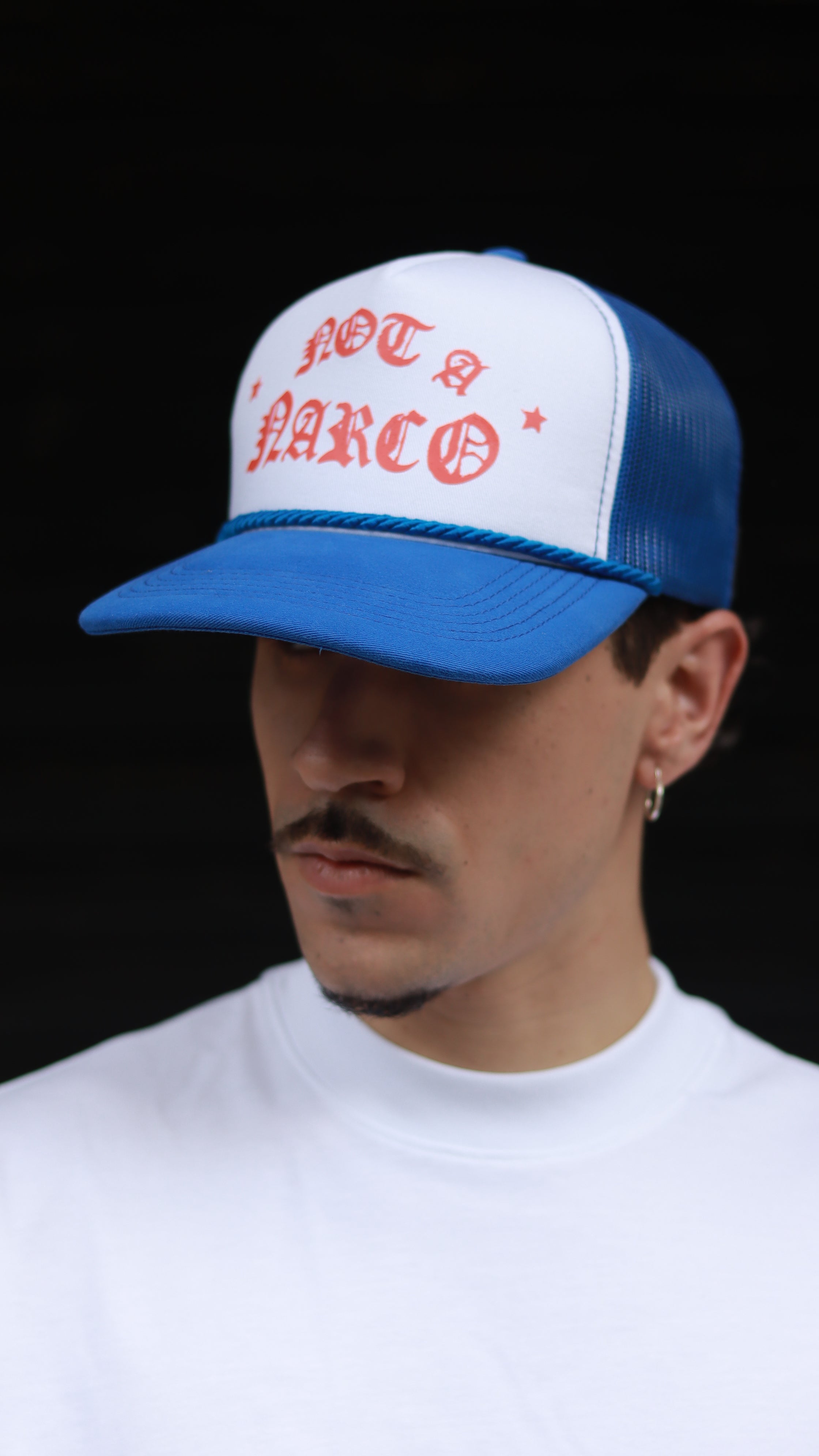 NOT A NARCO™ SOUVENIR BLUE/WHITE/RED CAP