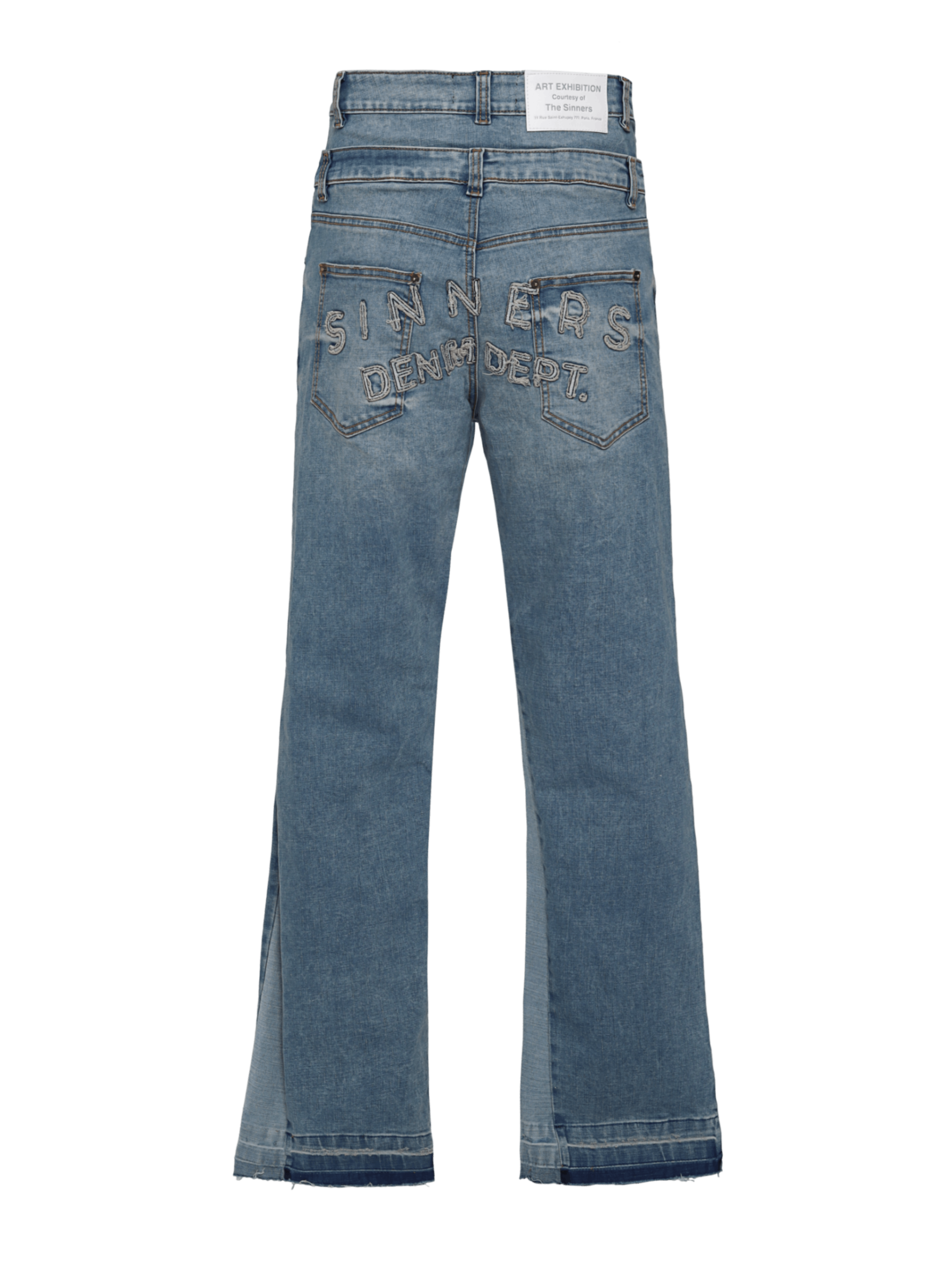 DOUBLE BLUE FLARED JEANS