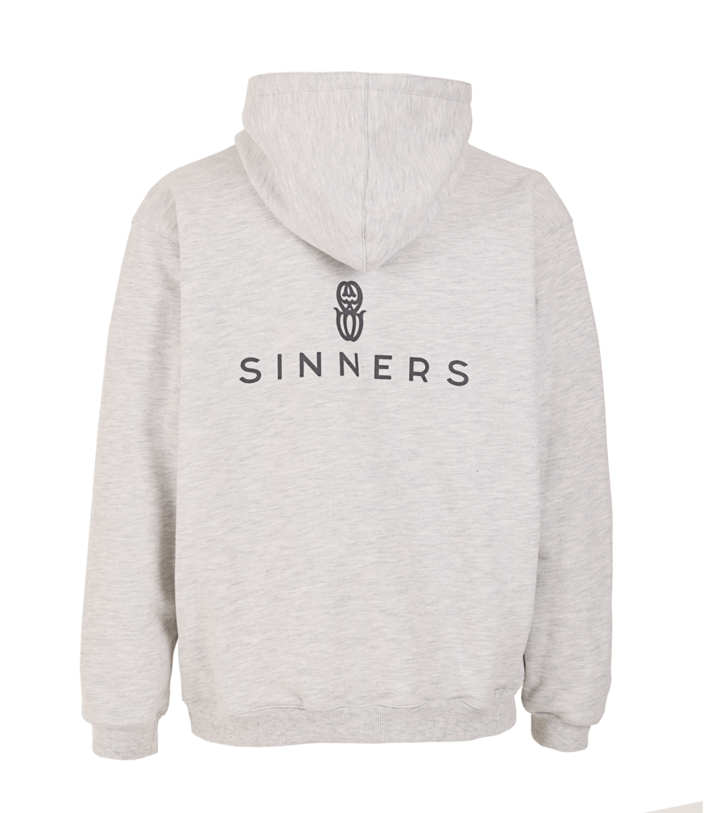 MONOGRAM GRAY ZIPPER HOODIE