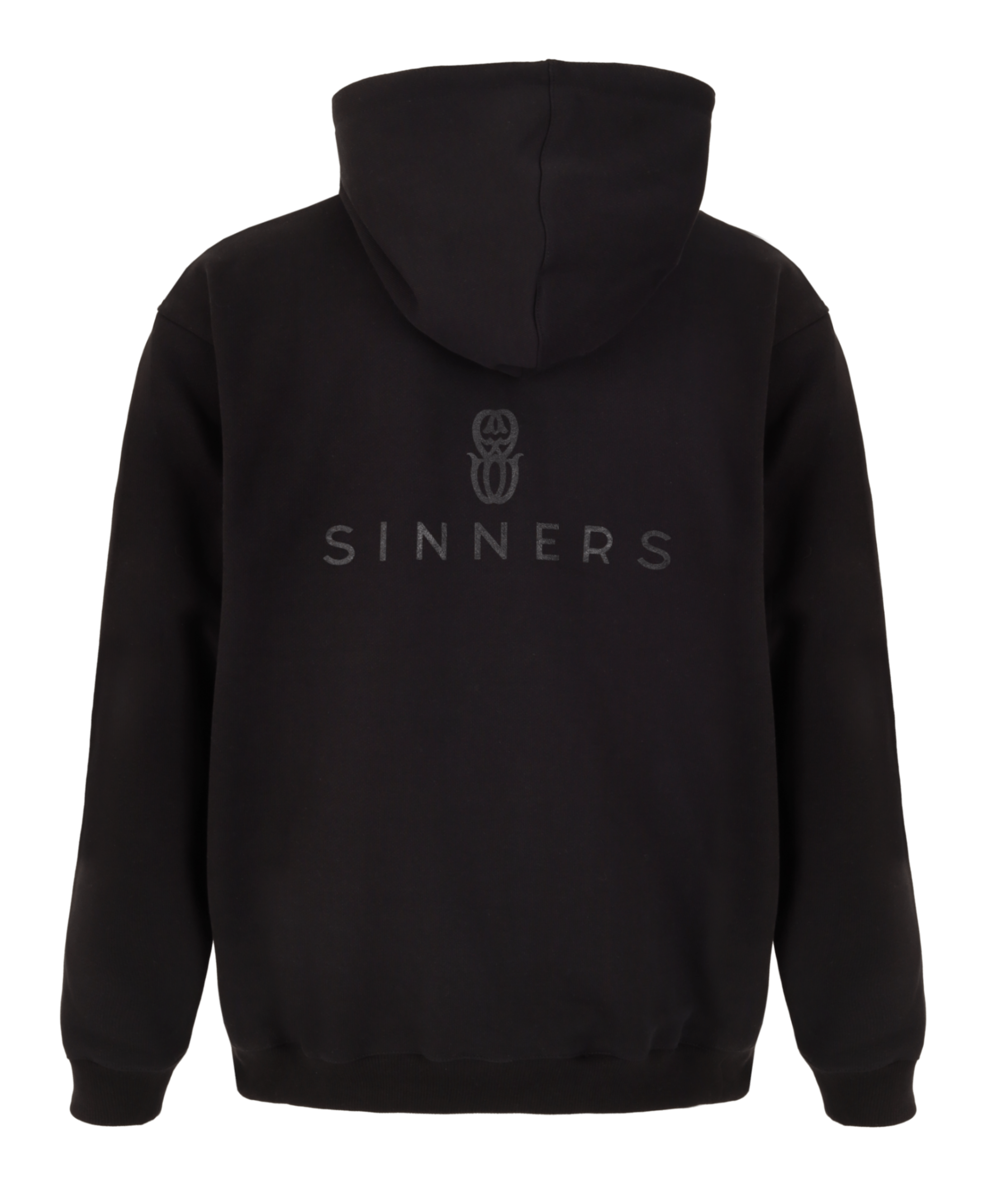 MONOGRAM BLACK ZIPPER HOODIE