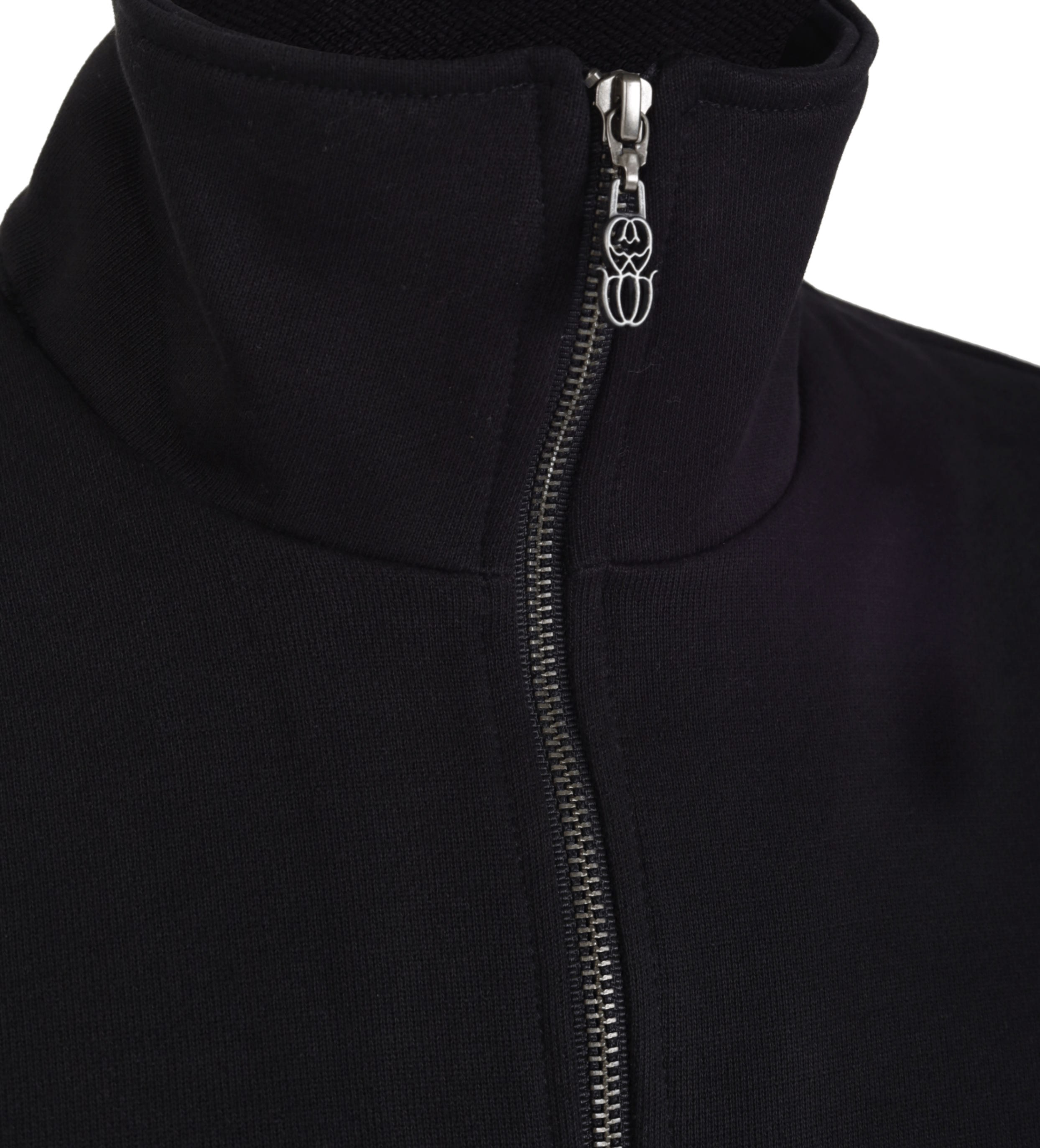 MONOGRAM ZIPPER BLACK SWEATER