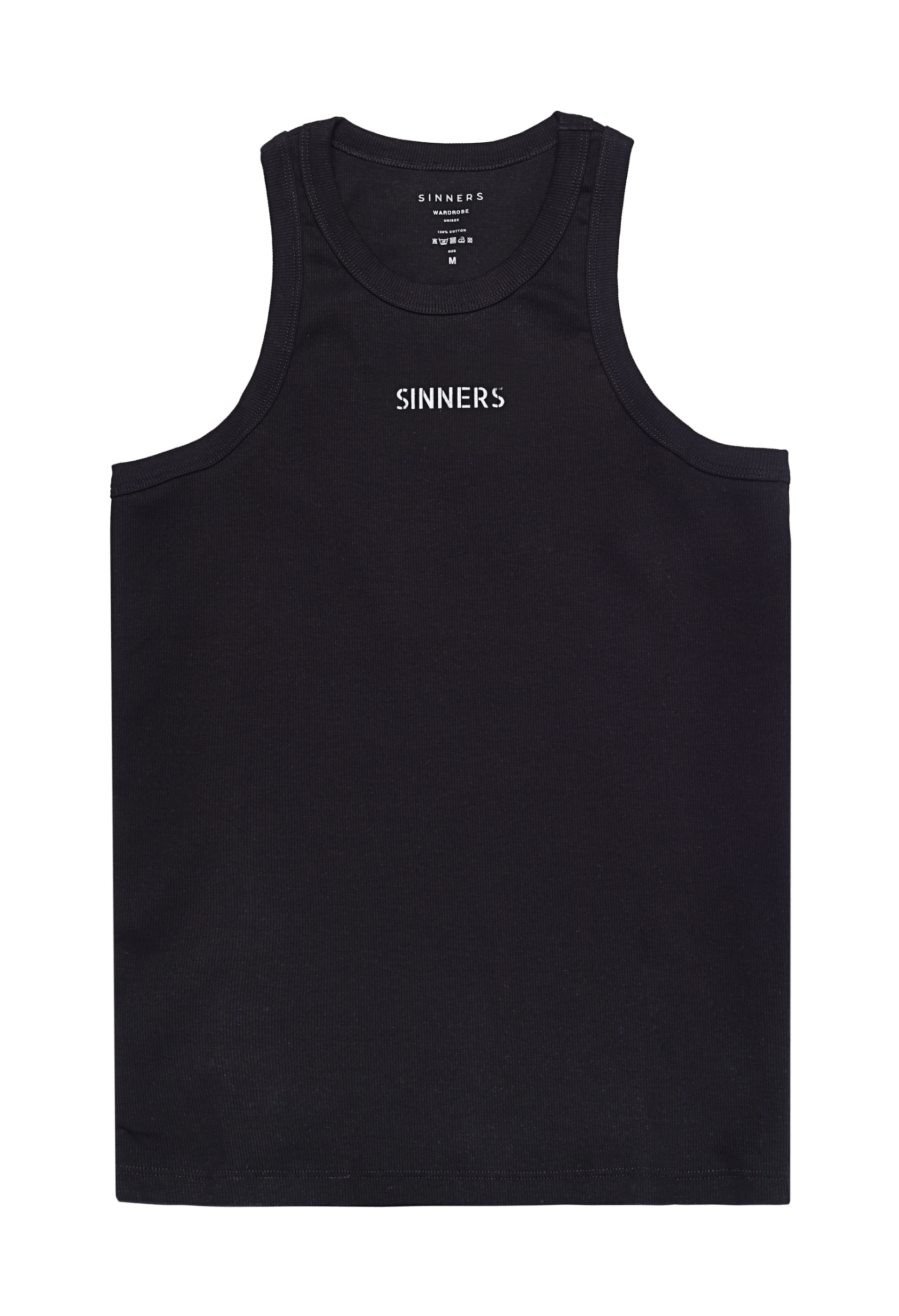 SINNERS BLACK MEN TANK TOP