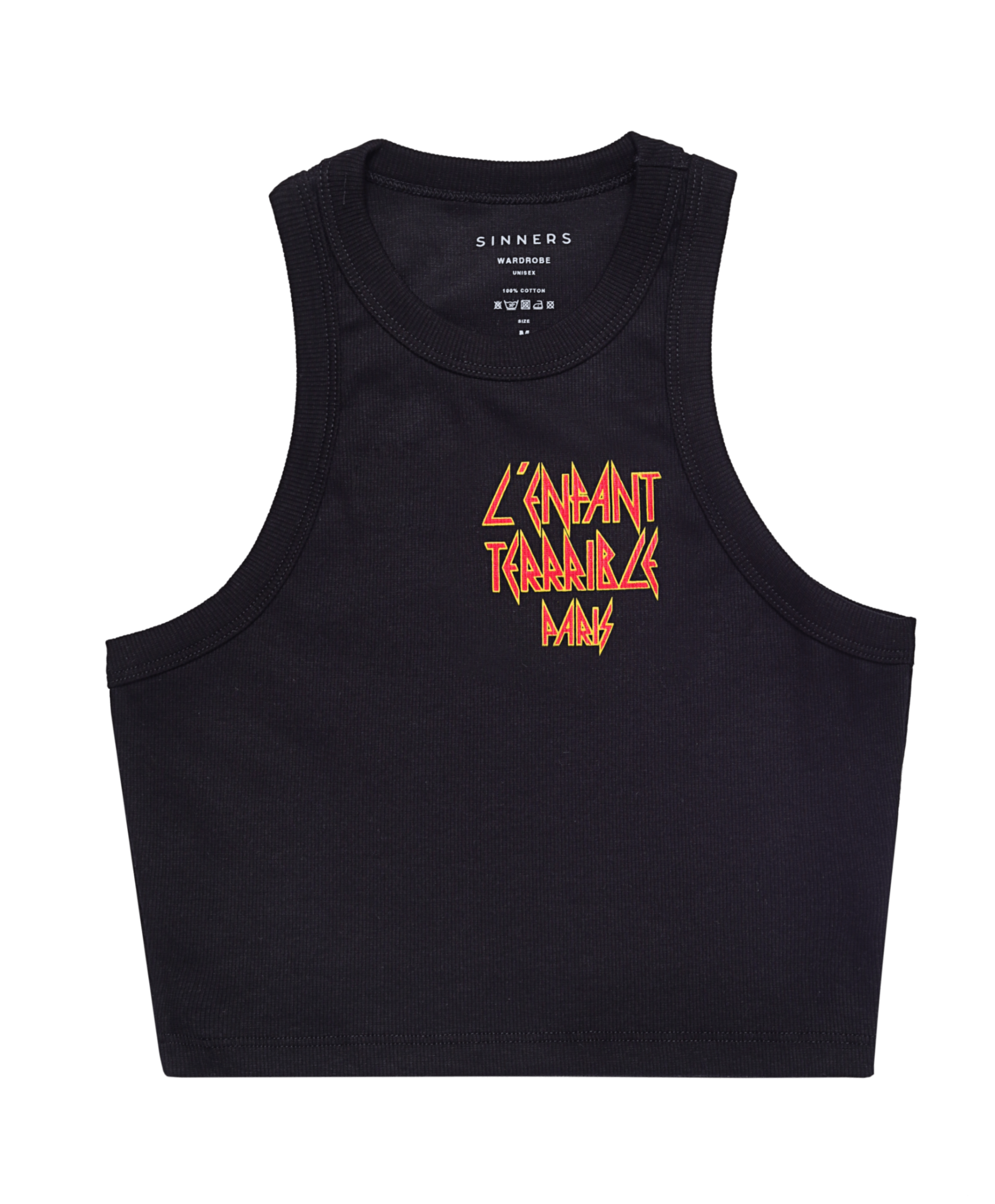 L'ENFANT BLACK WOMEN TANK TOP