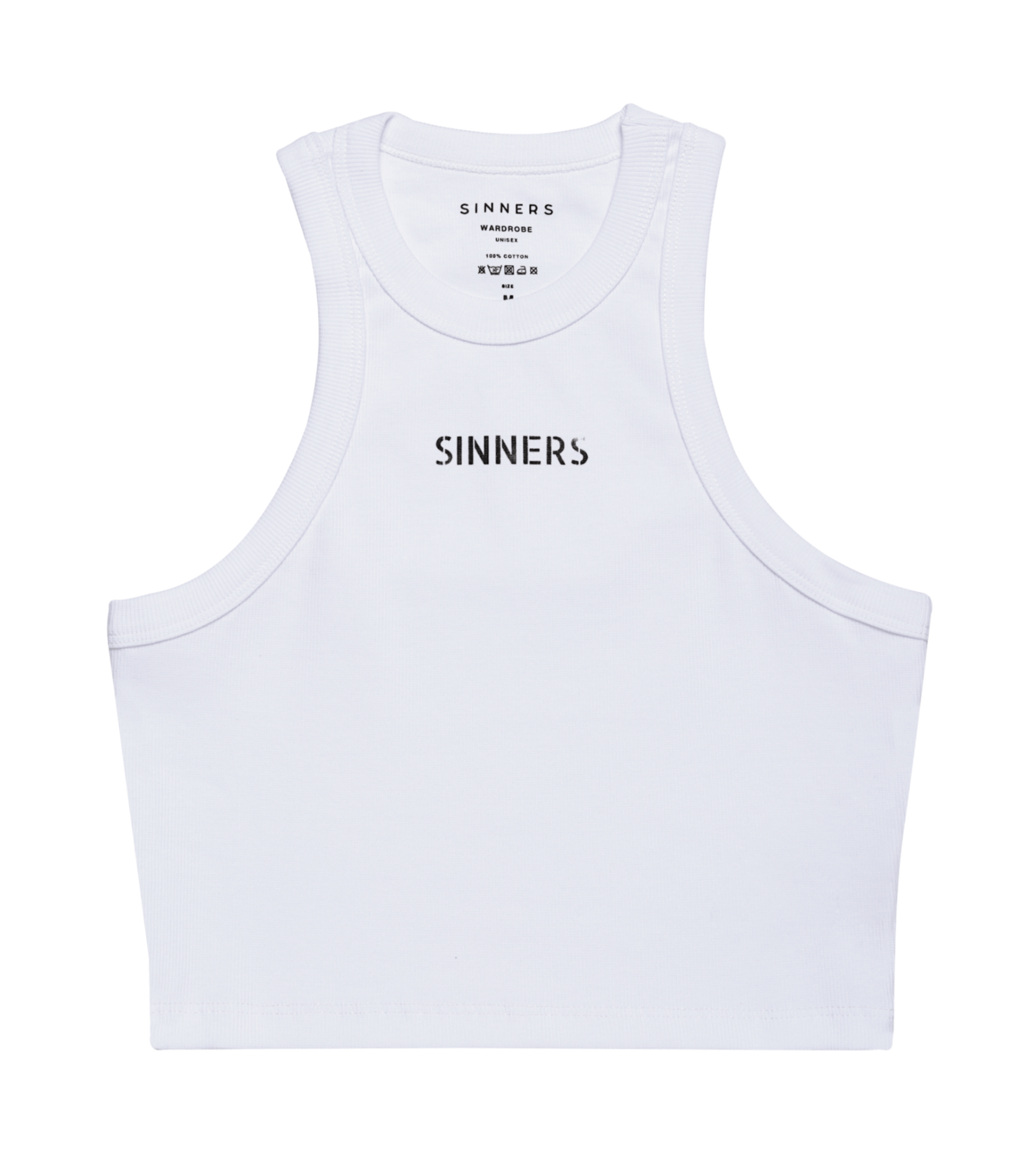 SINNERS WHITE WOMEN TANK TOP