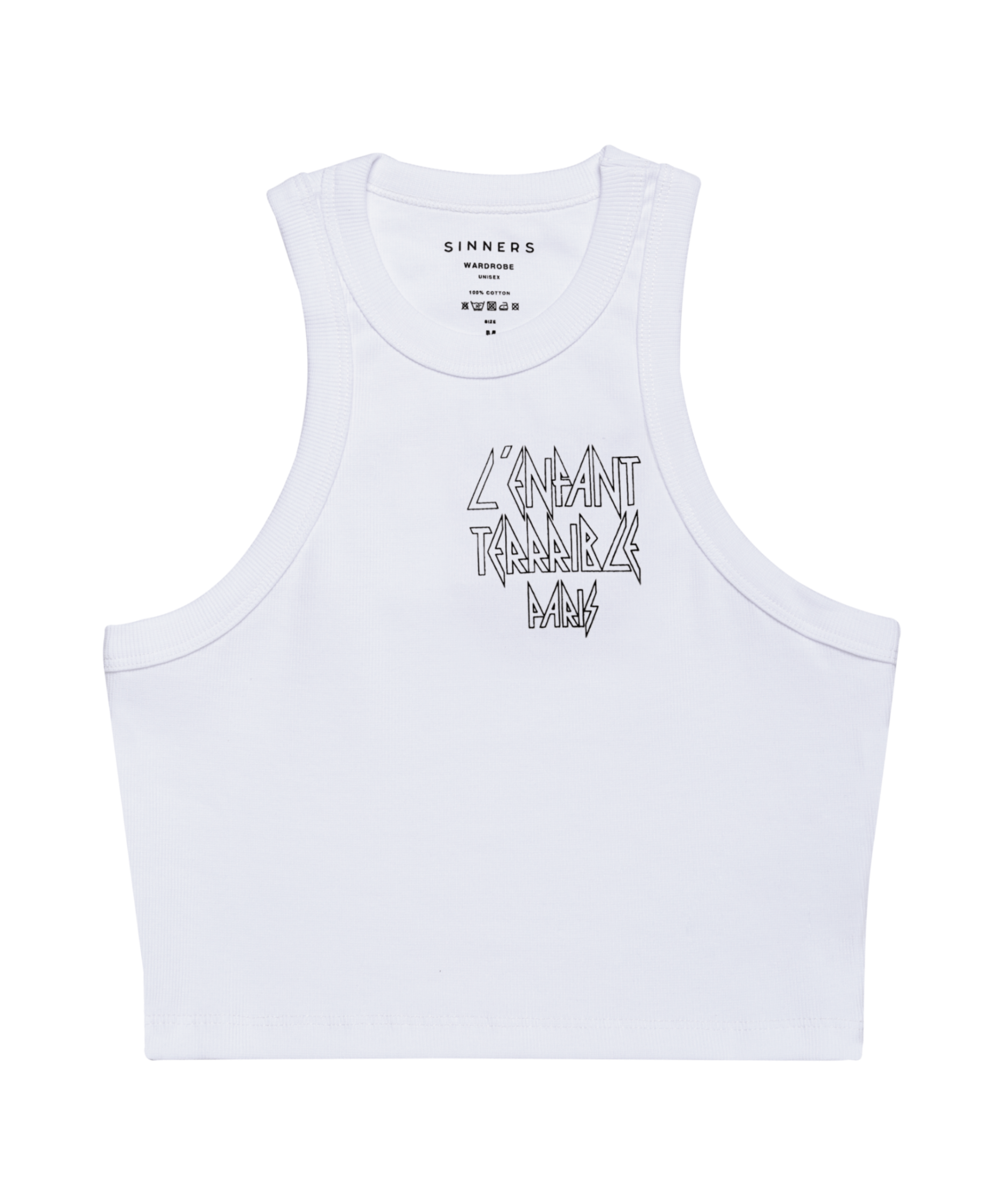 L'ENFANT WHITE WOMEN TANK TOP