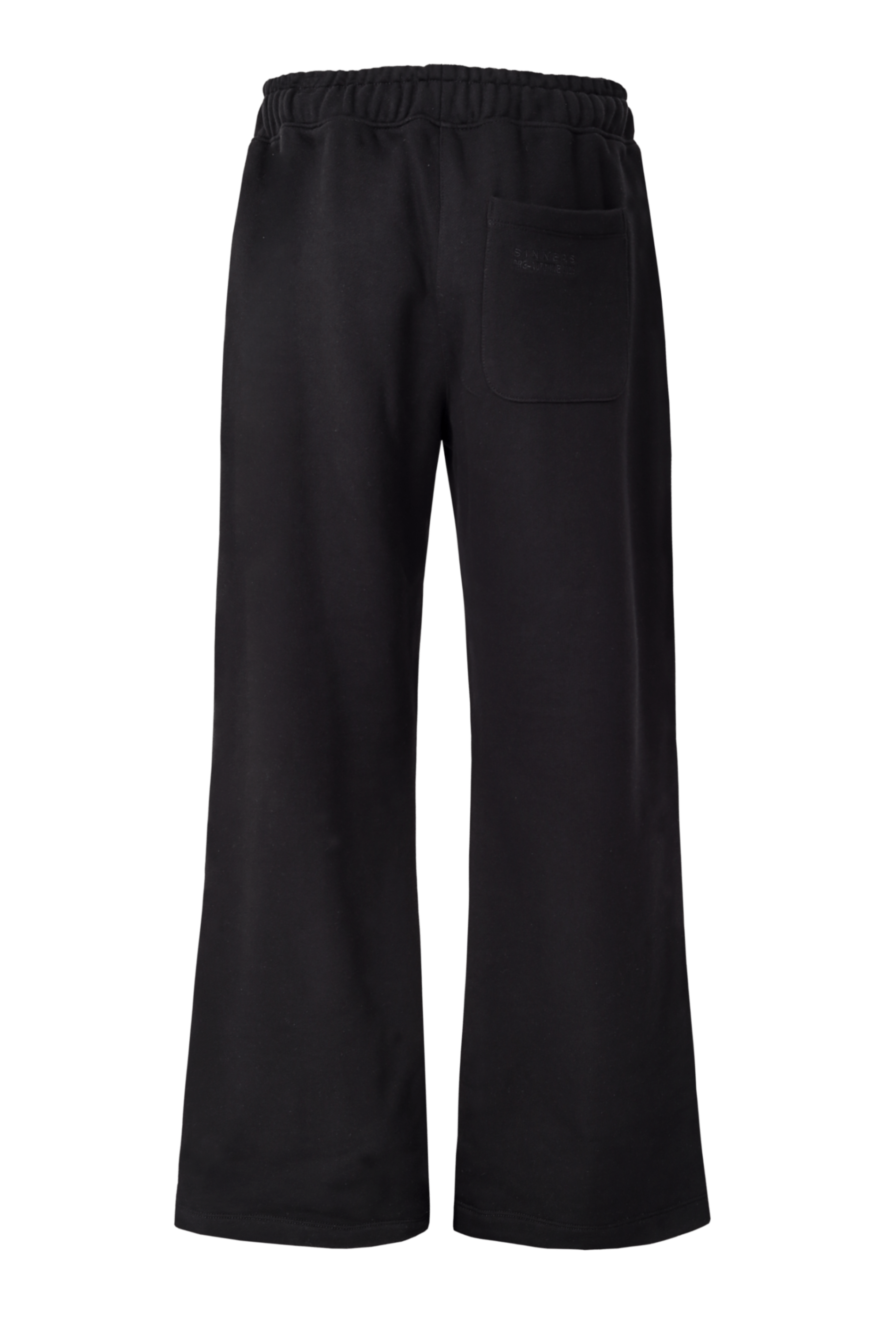 Polizia Black Flared Sweatpants en algodón 420gsm