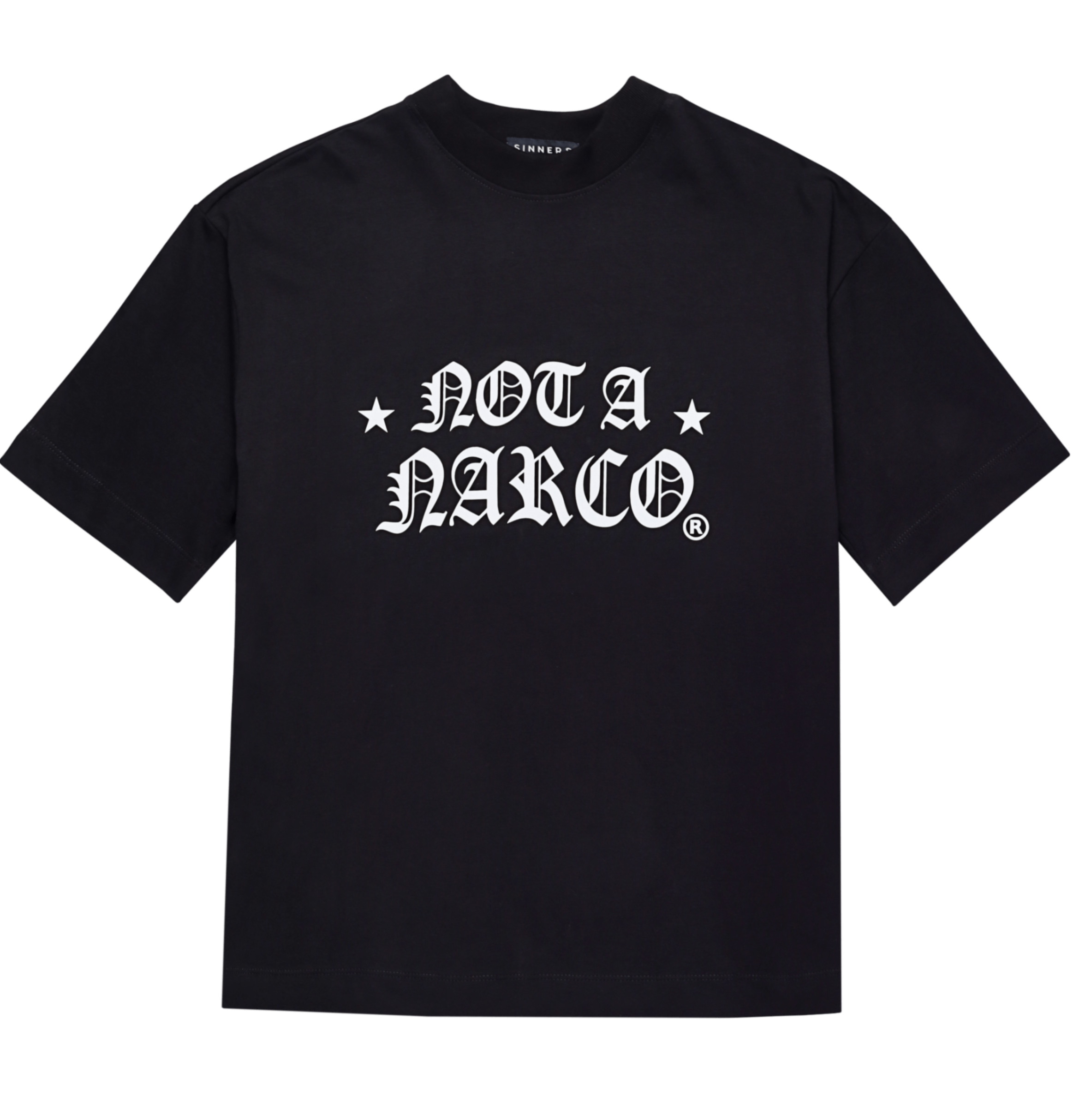 NOT A NARCO STAR BLACK T-SHIRT