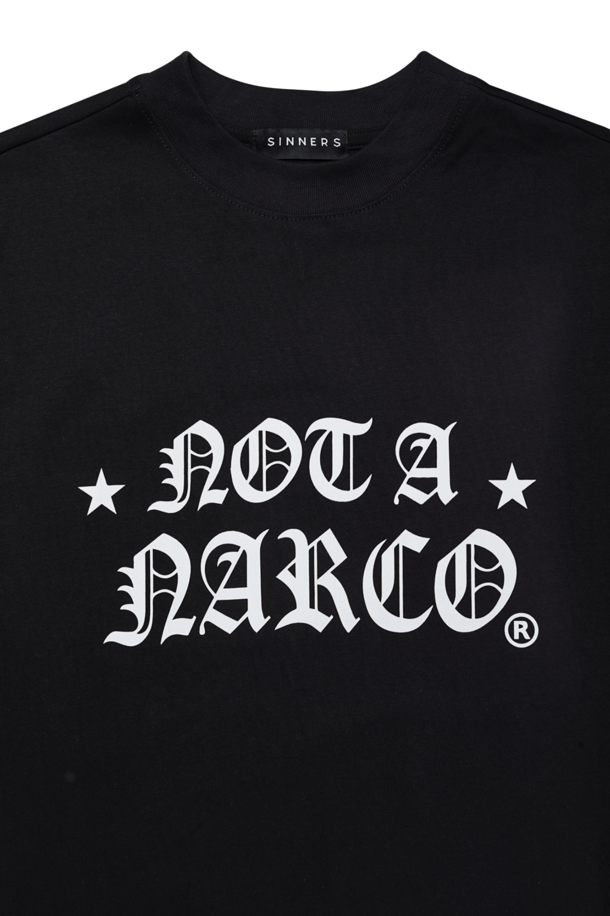 NOT A NARCO STAR BLACK T-SHIRT