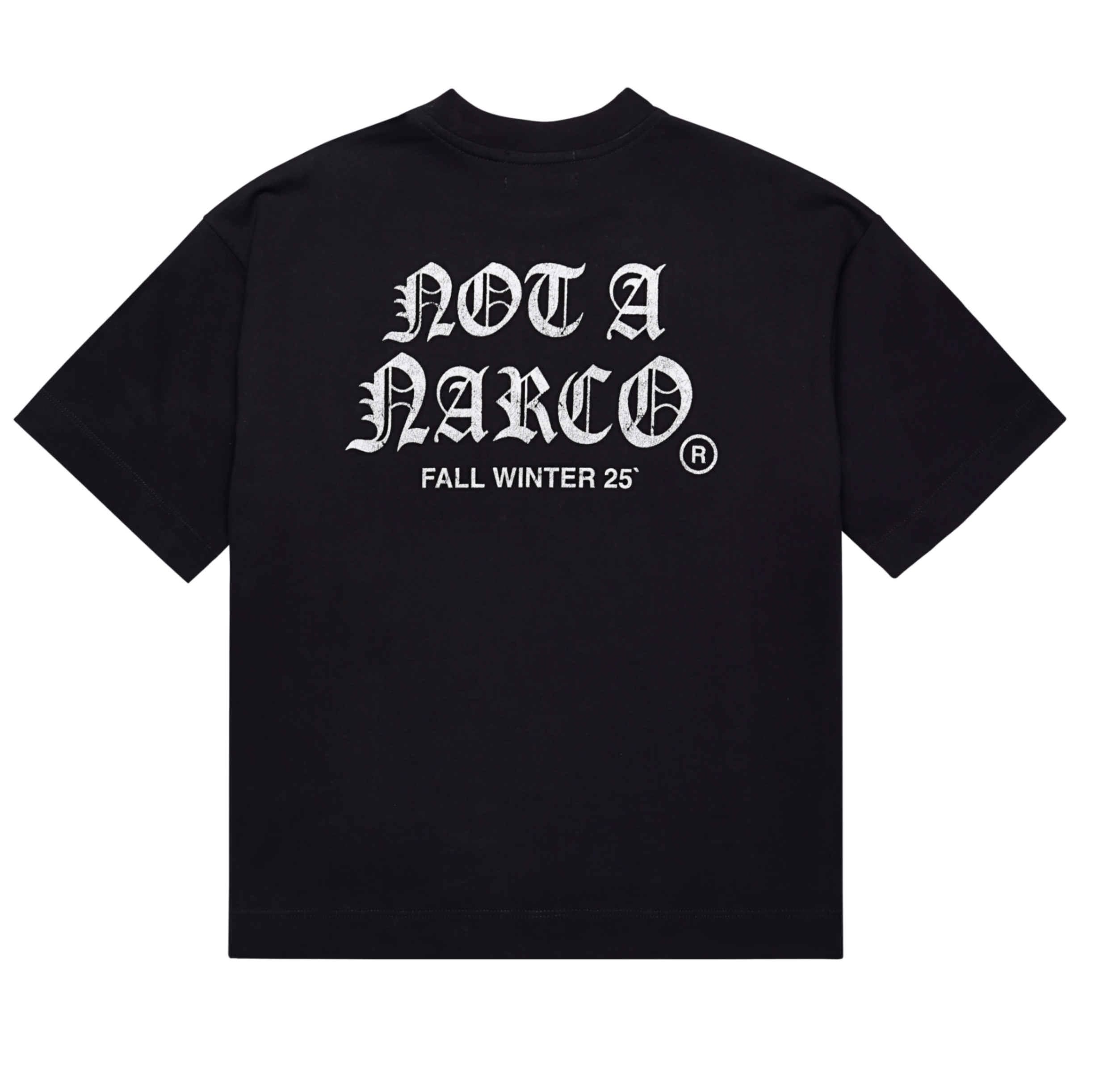NOT A NARCO FW25 BLACK T-SHIRT