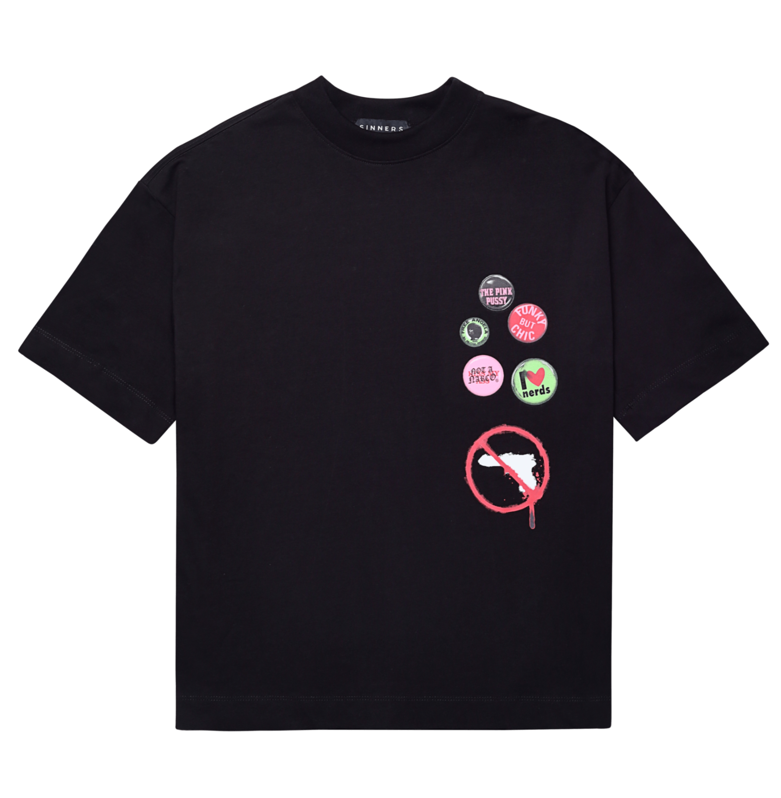 STAMPS BLACK T-SHIRT