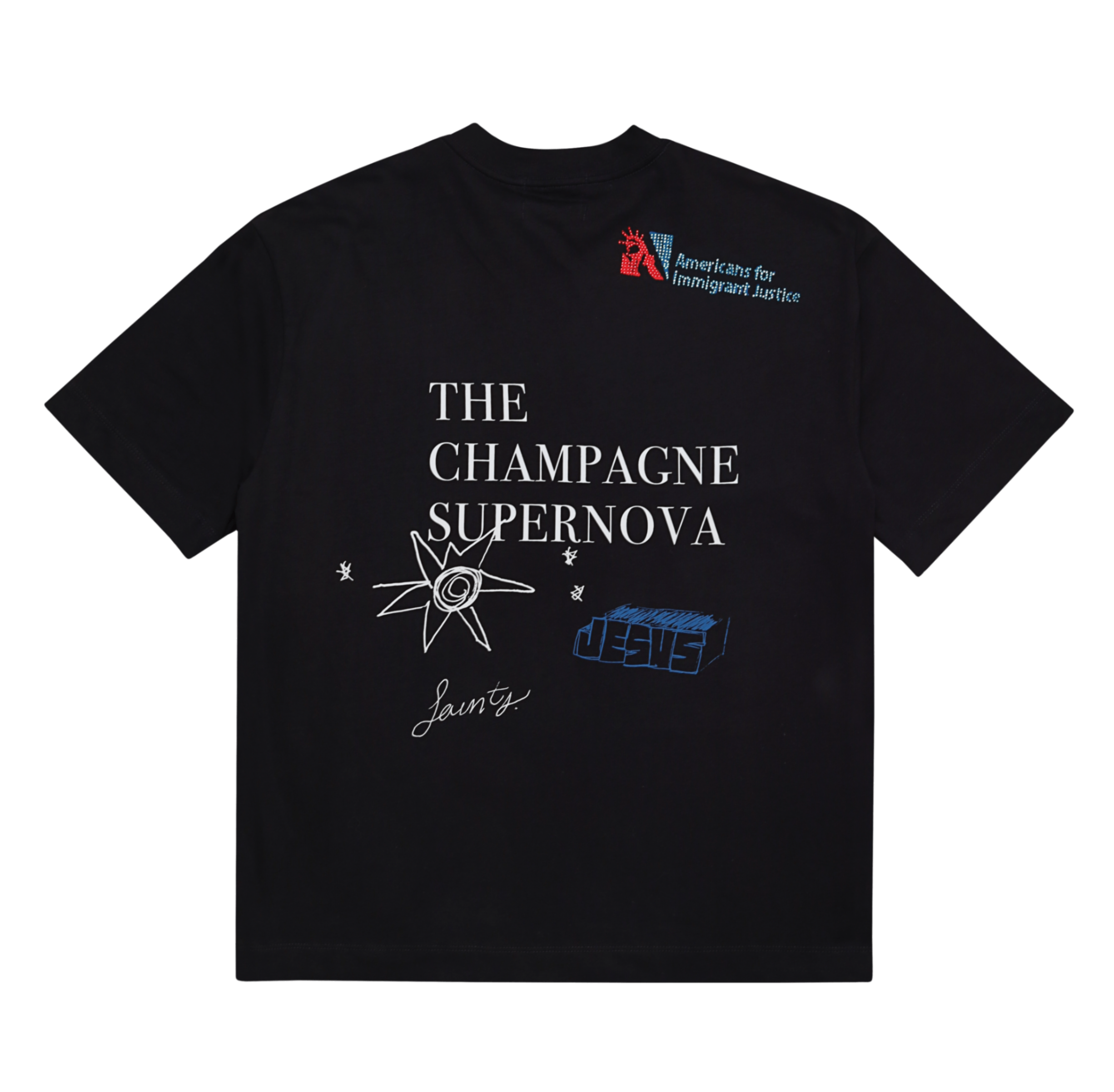 CHAMPAGNE SUPERNOVA BLACK T-SHIRT