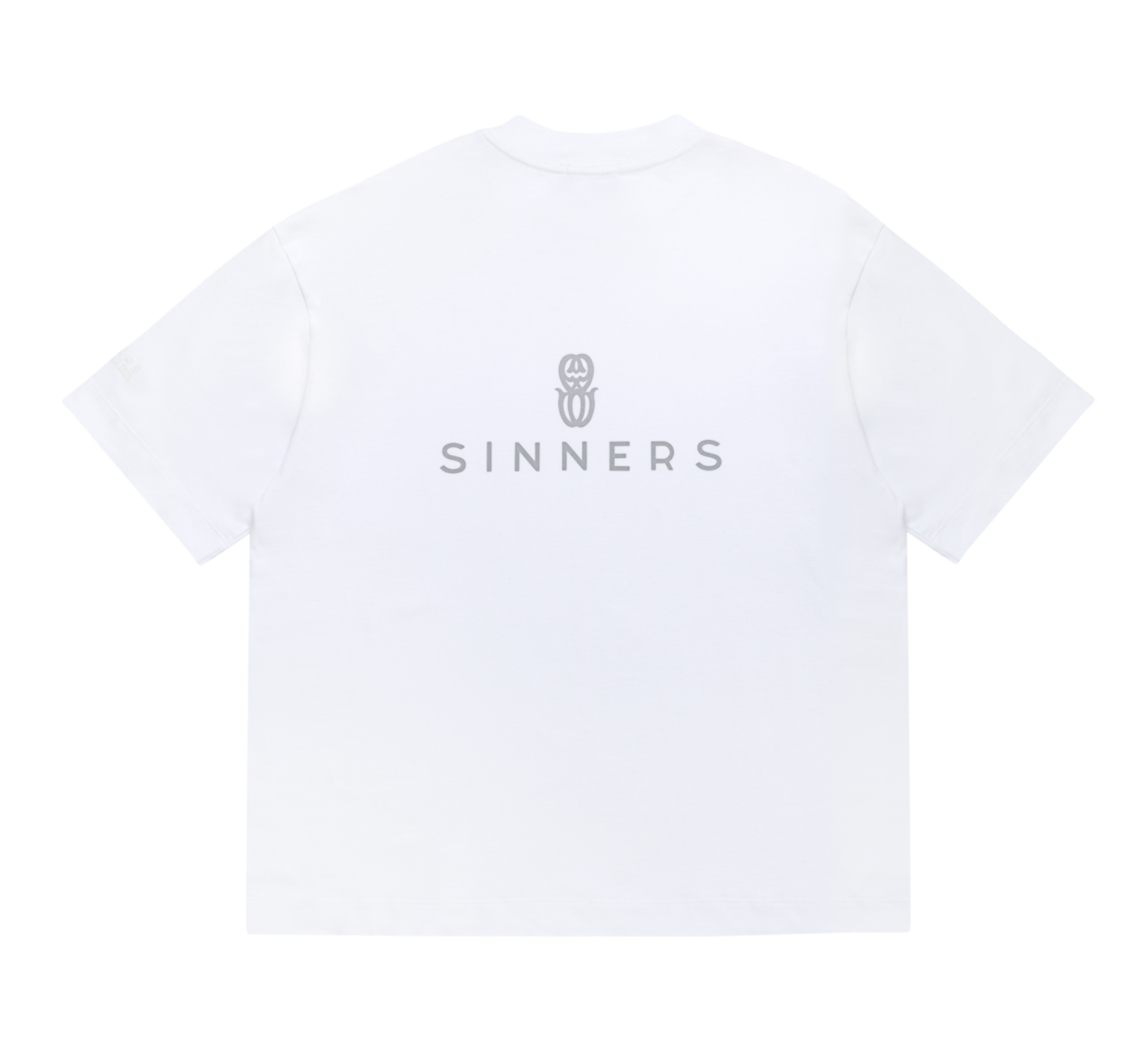 RHINESTONE LOGO WHITE T-SHIRT