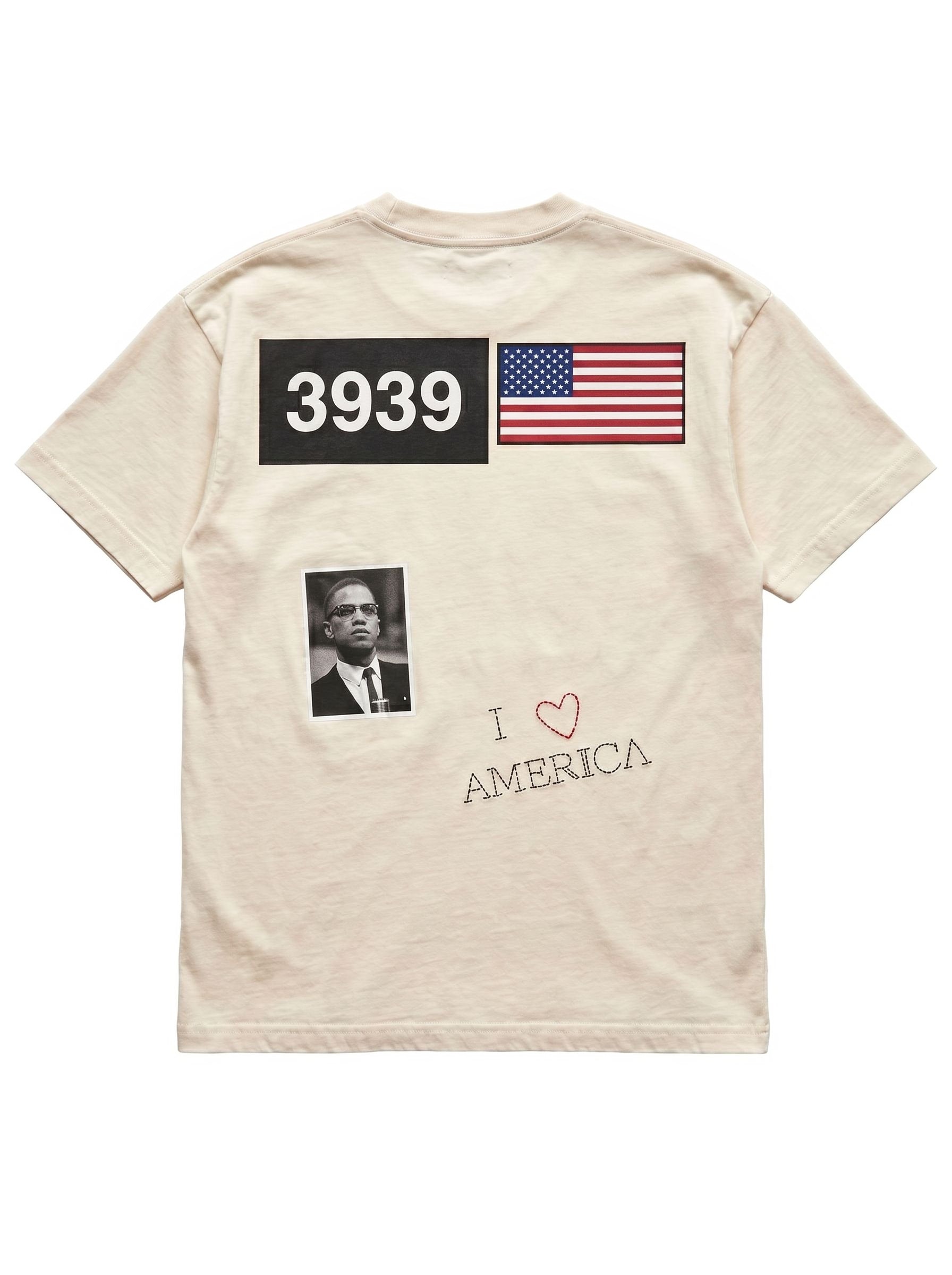 I <3 AMERICA Creme - Back Flat