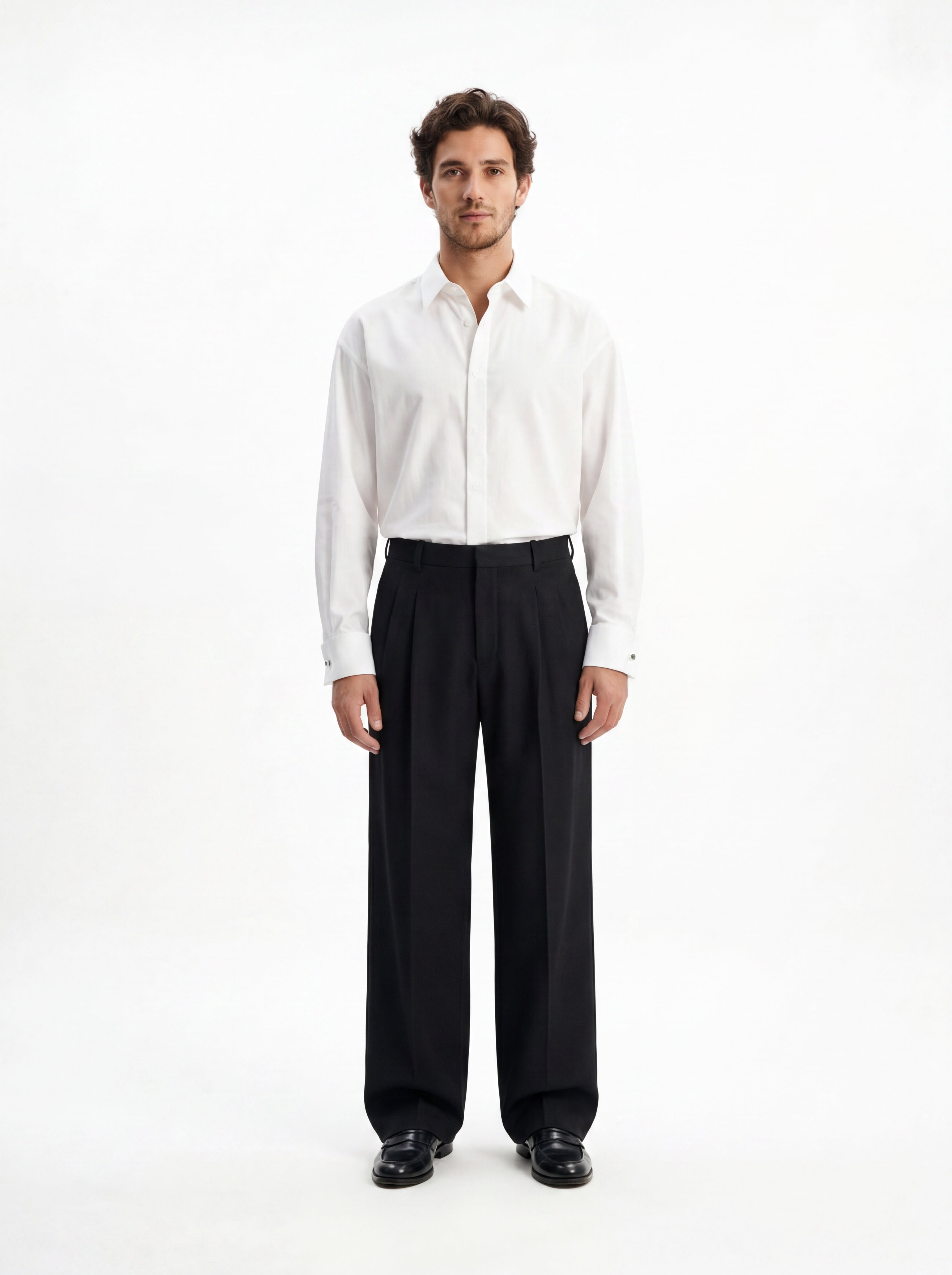 LEATHER DEPT SS26 lookbook · trouser & shirt