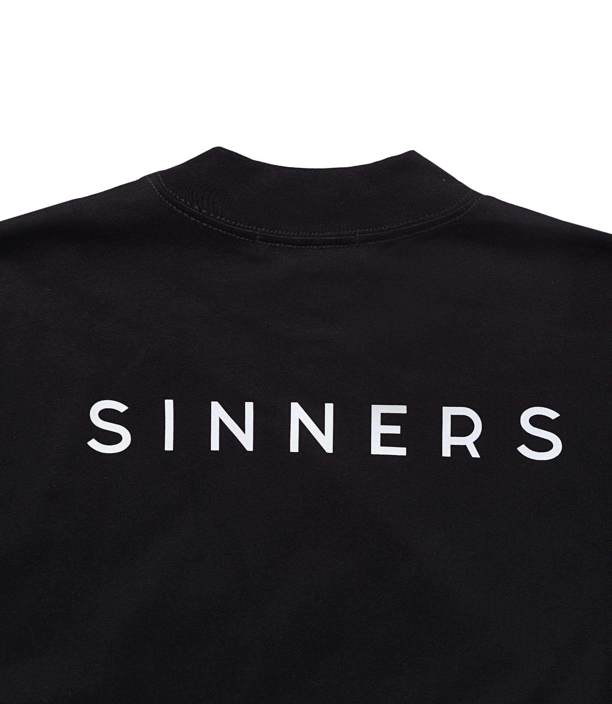LOGO REGULAR BLACK T-SHIRT — SINNERS