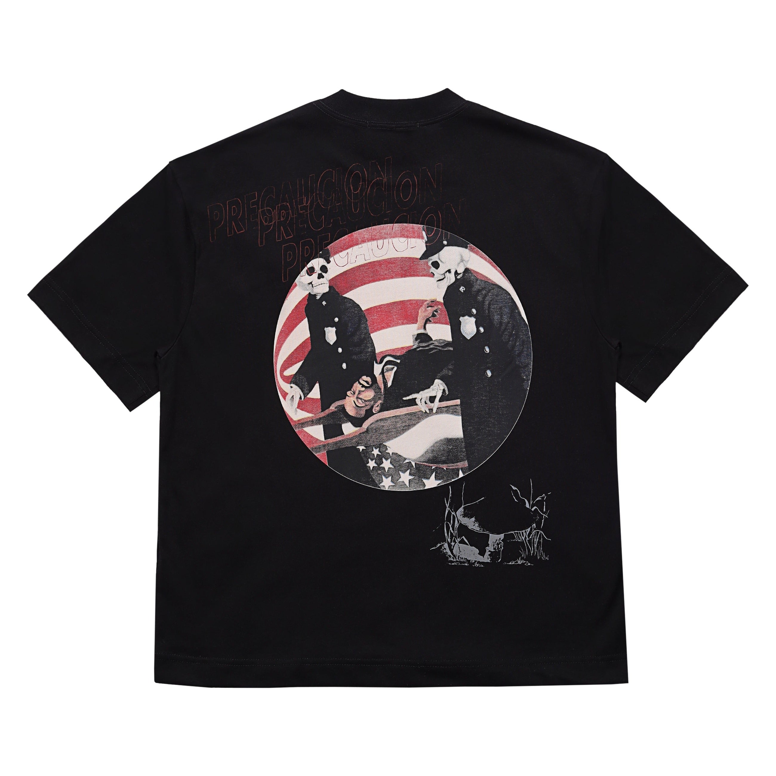 PRE-CAUCION BLACK T-SHIRT
